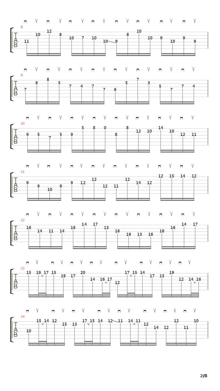 BWV 1003 Allegro吉他谱