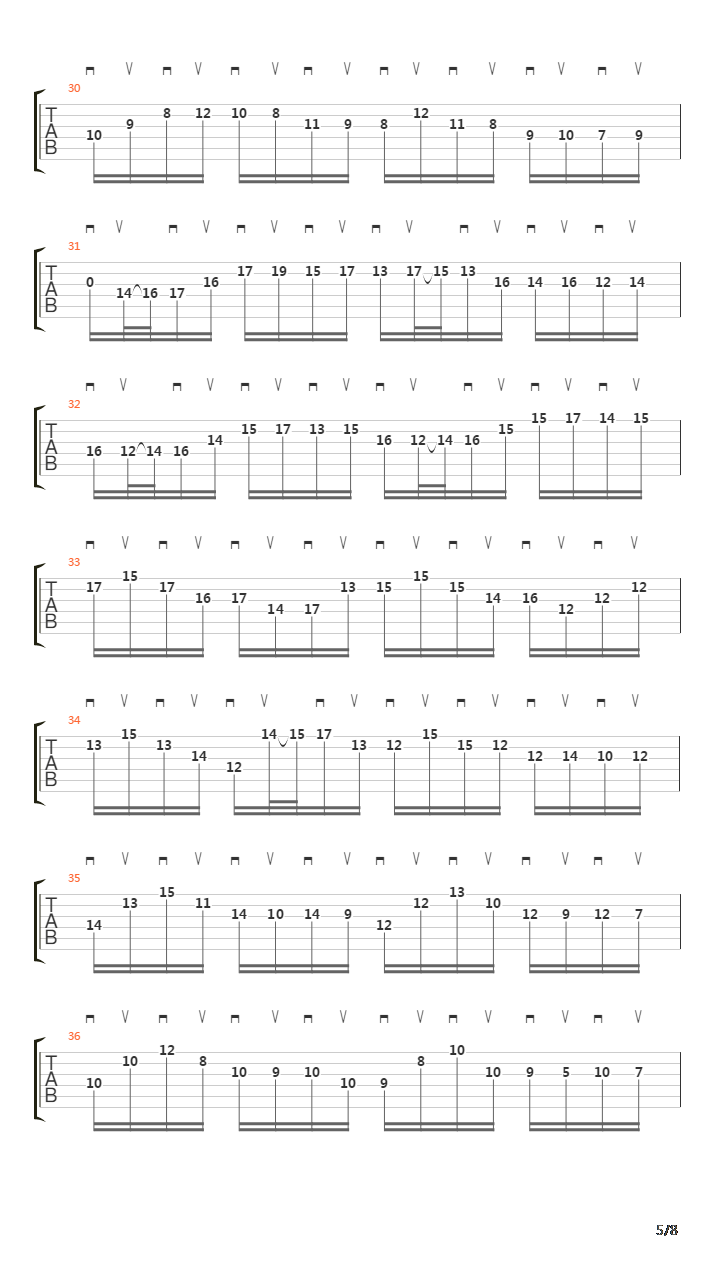 BWV 1003 Allegro吉他谱
