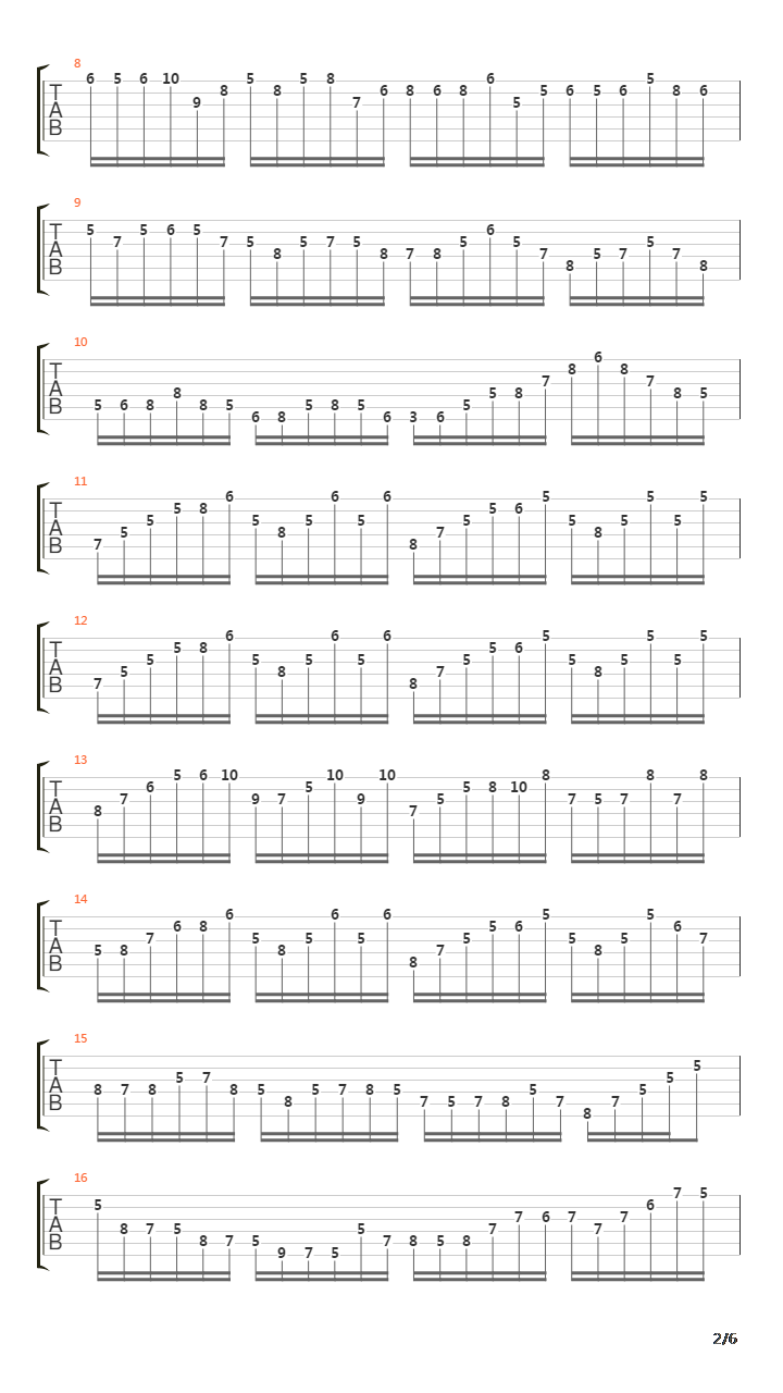 BWV 1004 4 Giga吉他谱