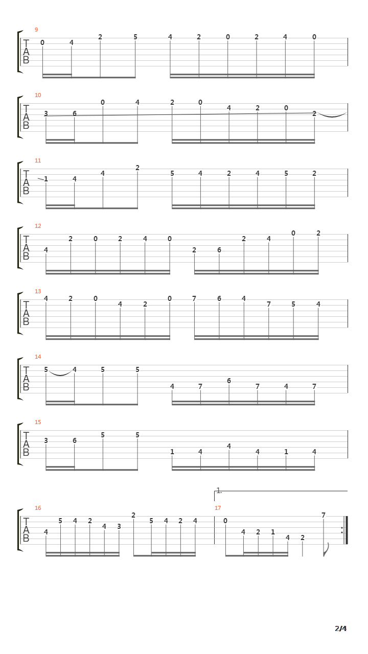 BWV 1006 Gigue From Partita No 3吉他谱