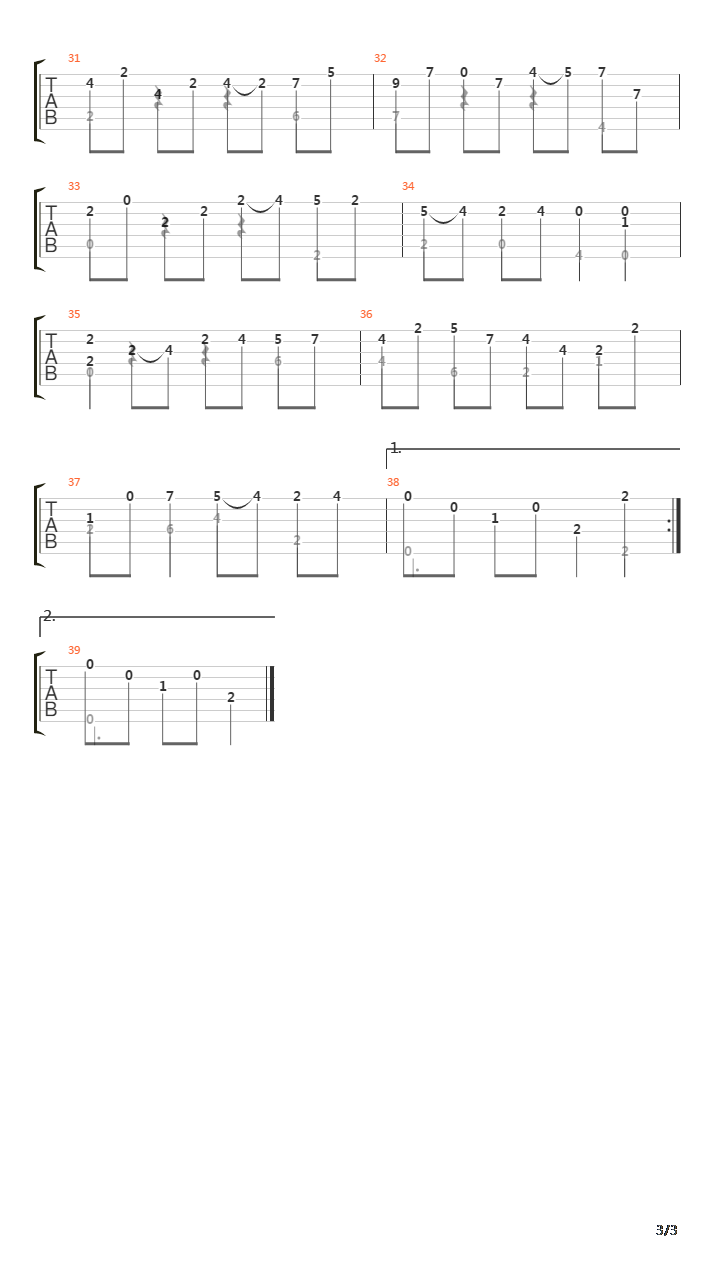BWV 1006a Bourree吉他谱