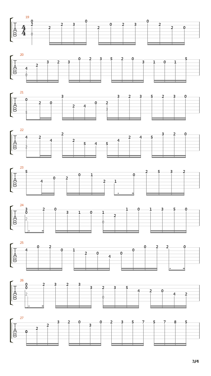 BWV 1007 Allemande吉他谱