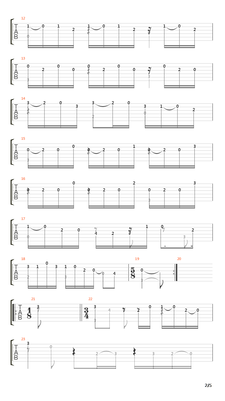 BWV 1007 Courante吉他谱