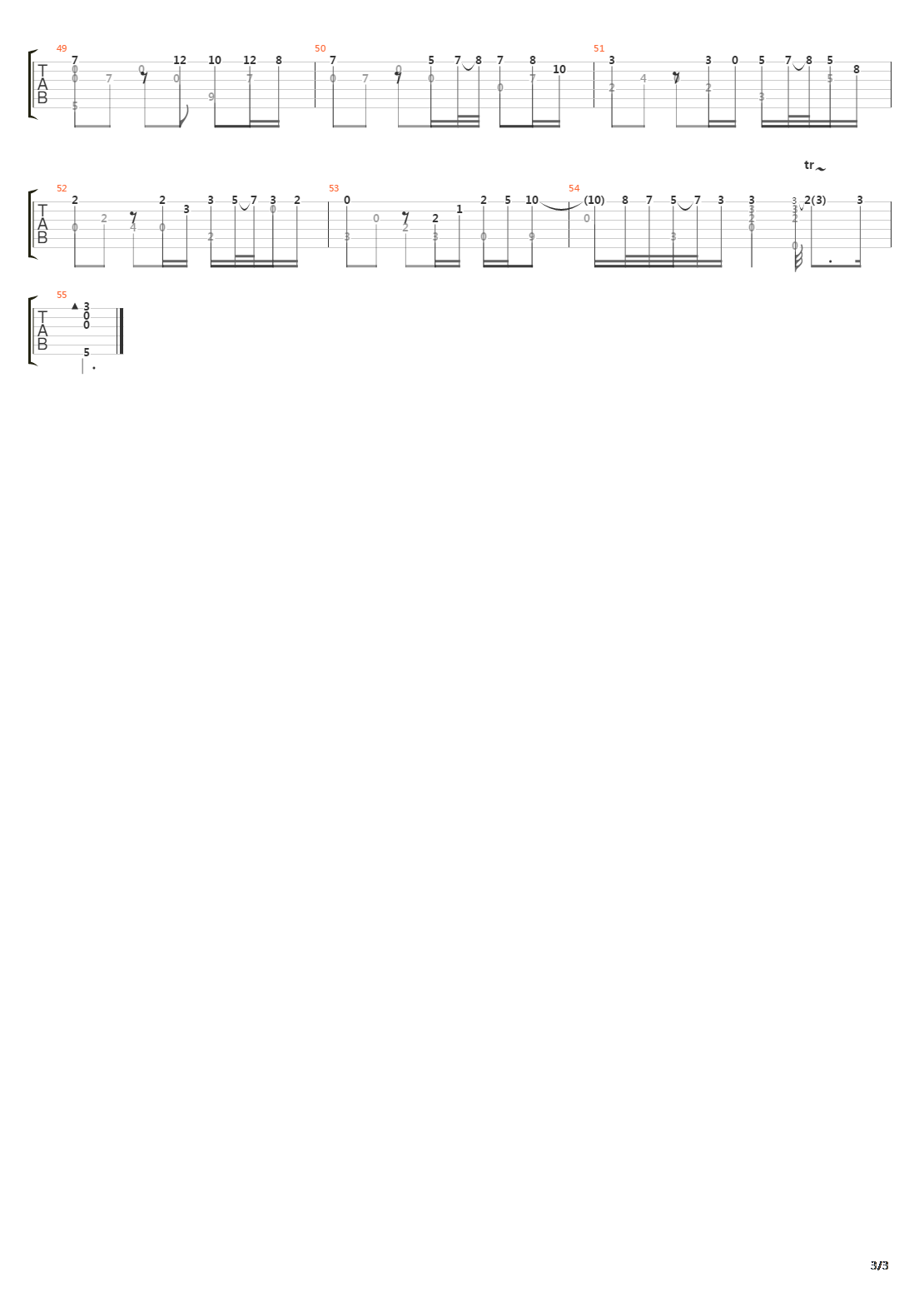 BWV 1034 III Sonata吉他谱