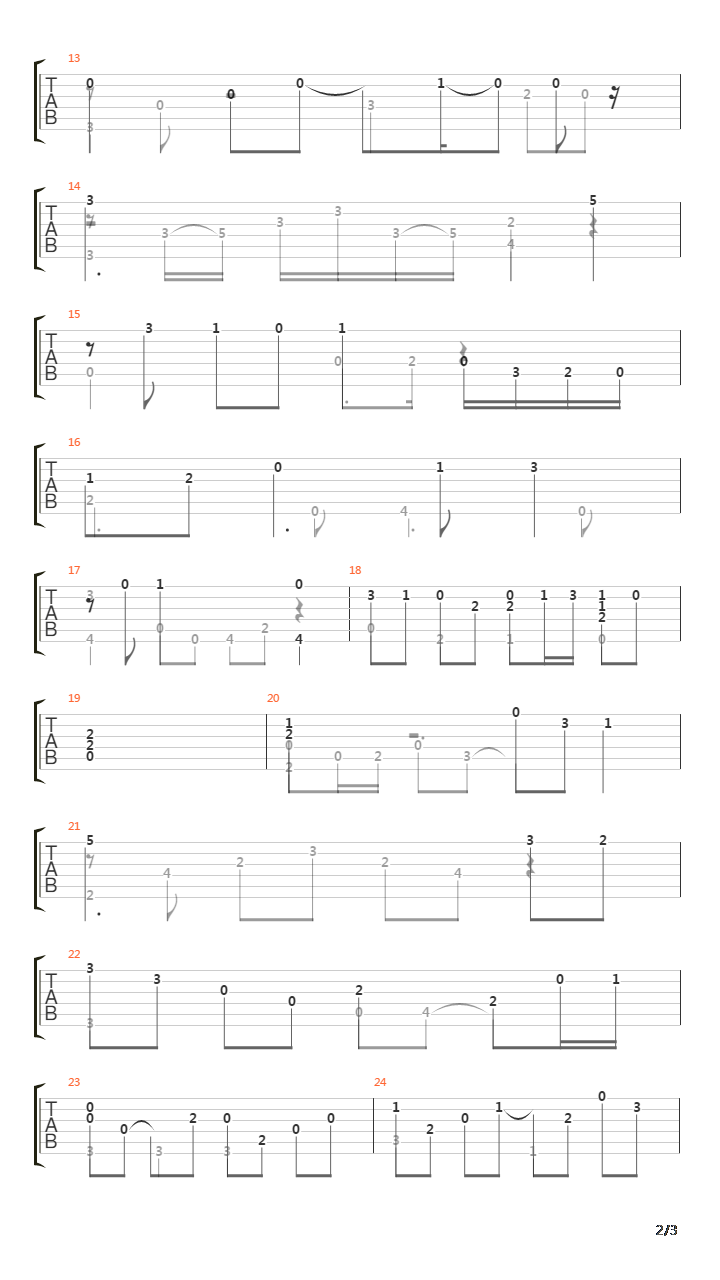 BWV1068 Air on G String吉他谱