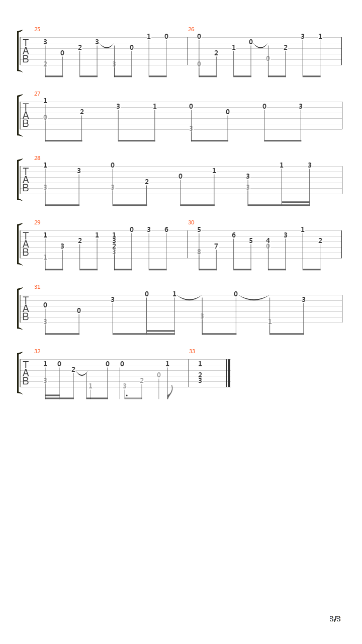 BWV1068 Air on G String吉他谱