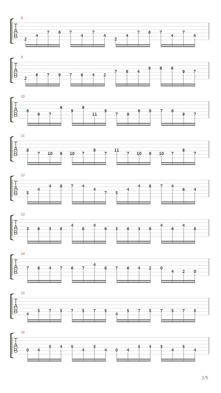 Cello Suite No 1 - Prelude吉他谱