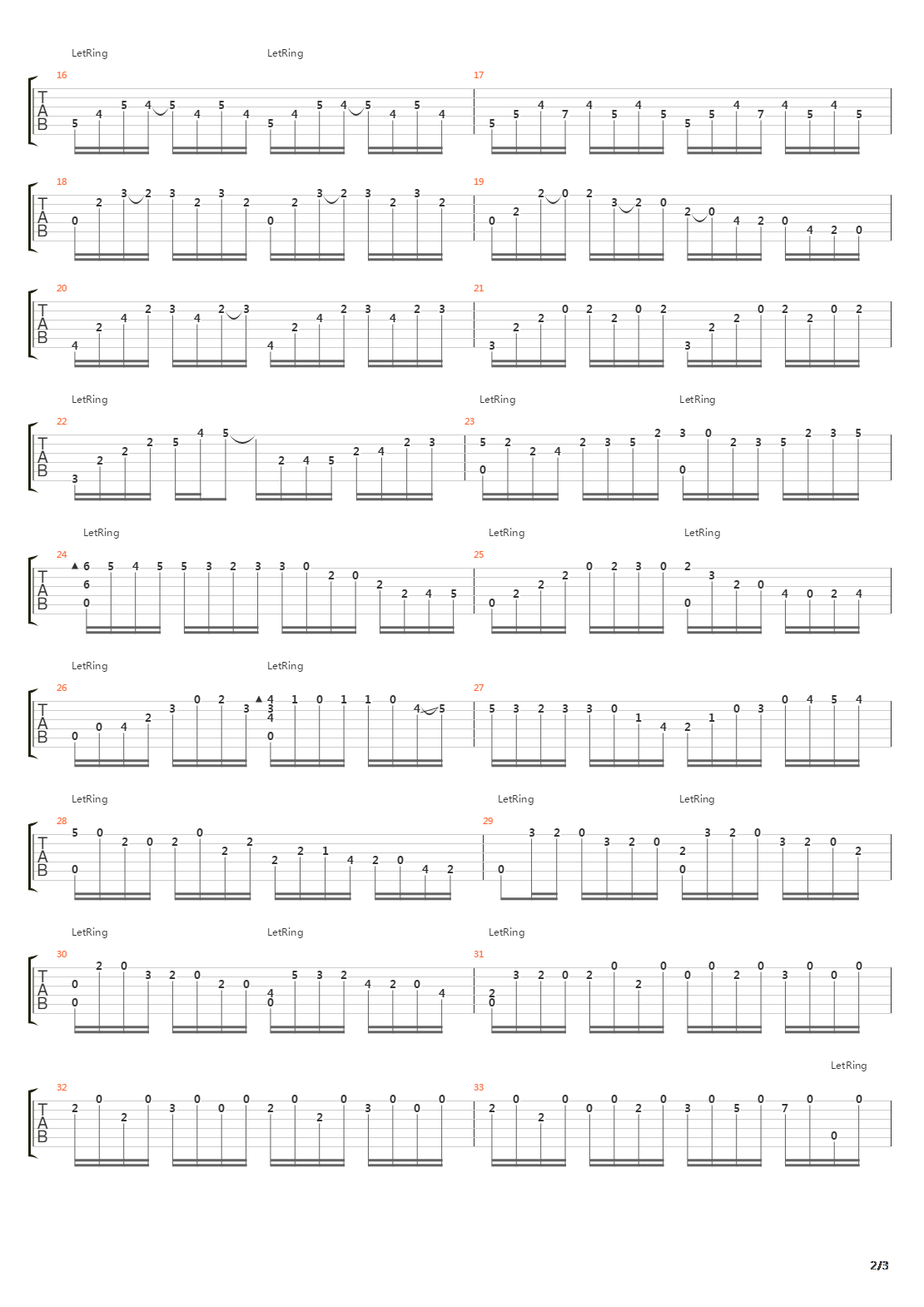 Prelude In D吉他谱