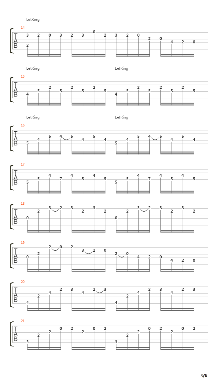 Prelude In D吉他谱