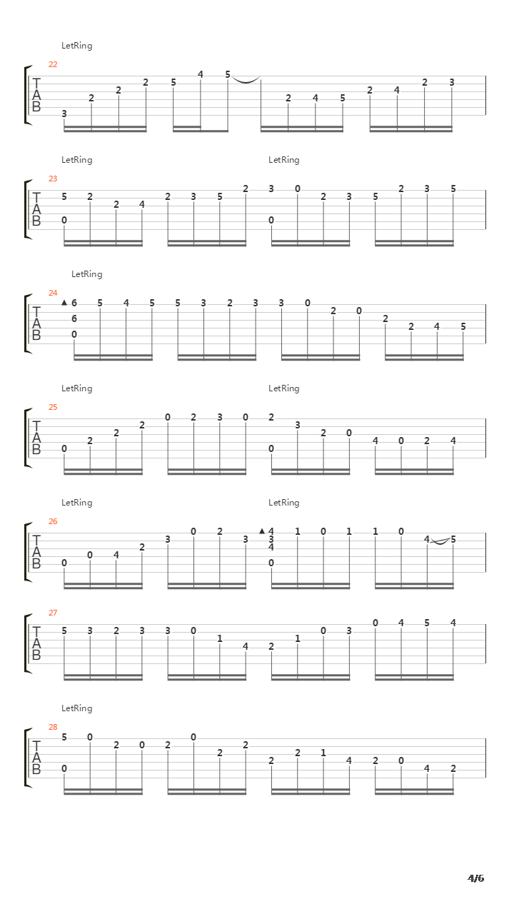 Prelude In D吉他谱