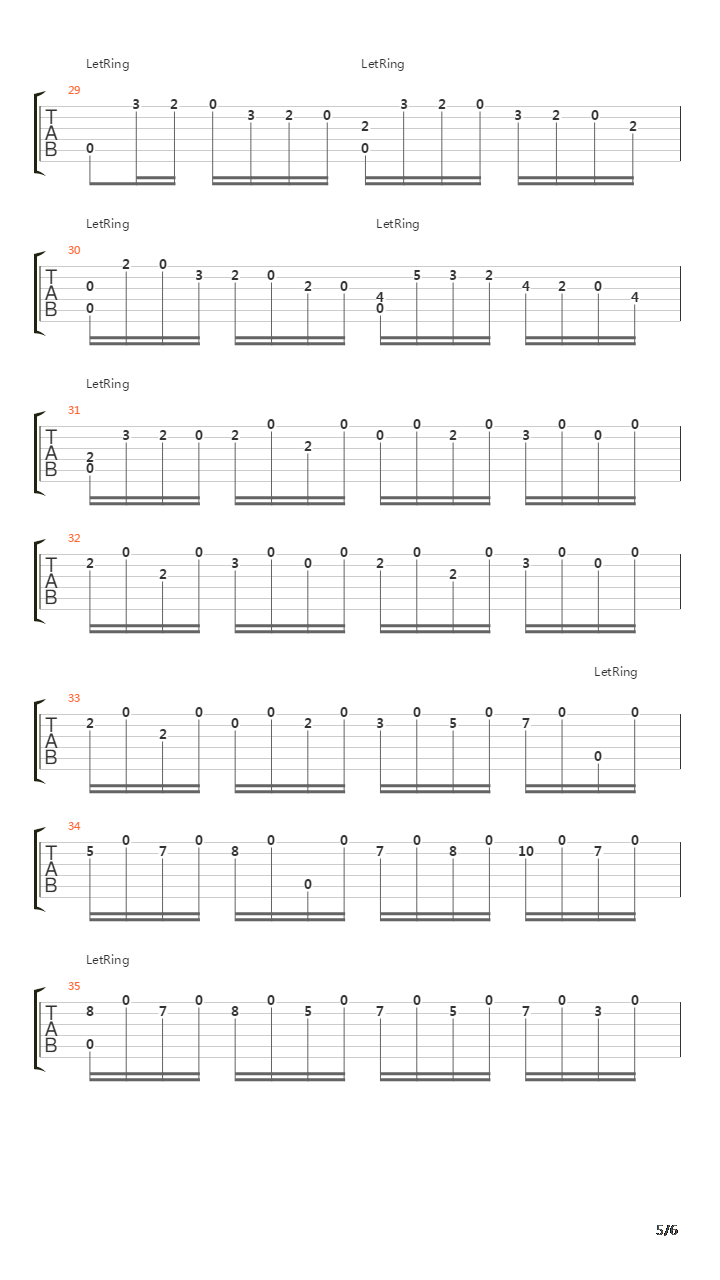 Prelude In D吉他谱