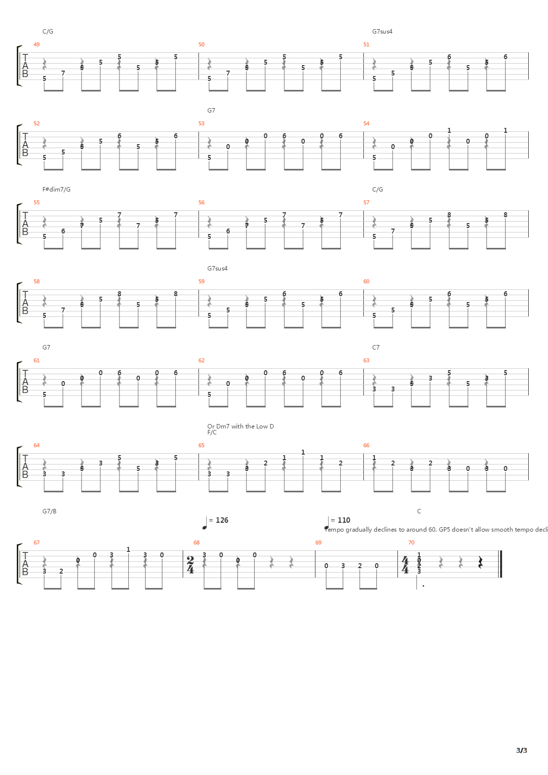 Prelude No 1 In C Major吉他谱