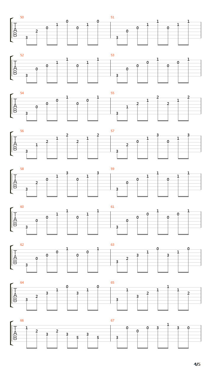 Prelude No 1 In C Major吉他谱