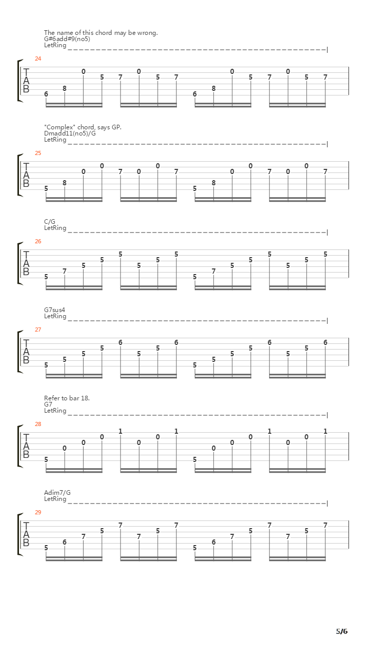 Prelude No 1 In C-major Well Tempered Clavier吉他谱