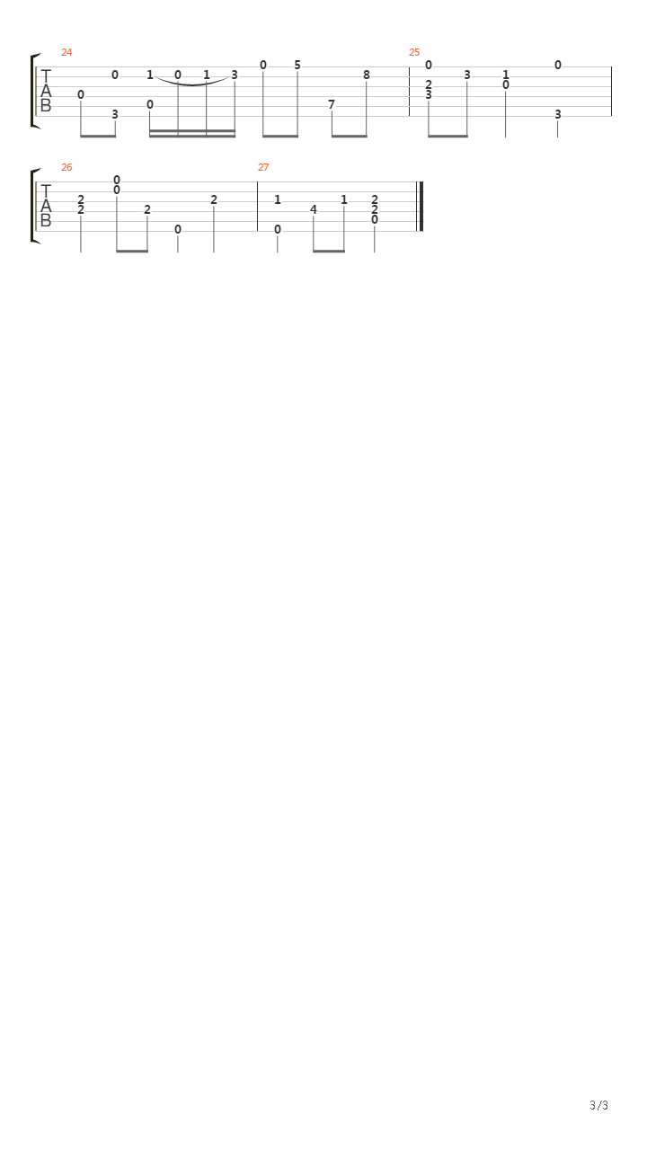 Morgana吉他谱