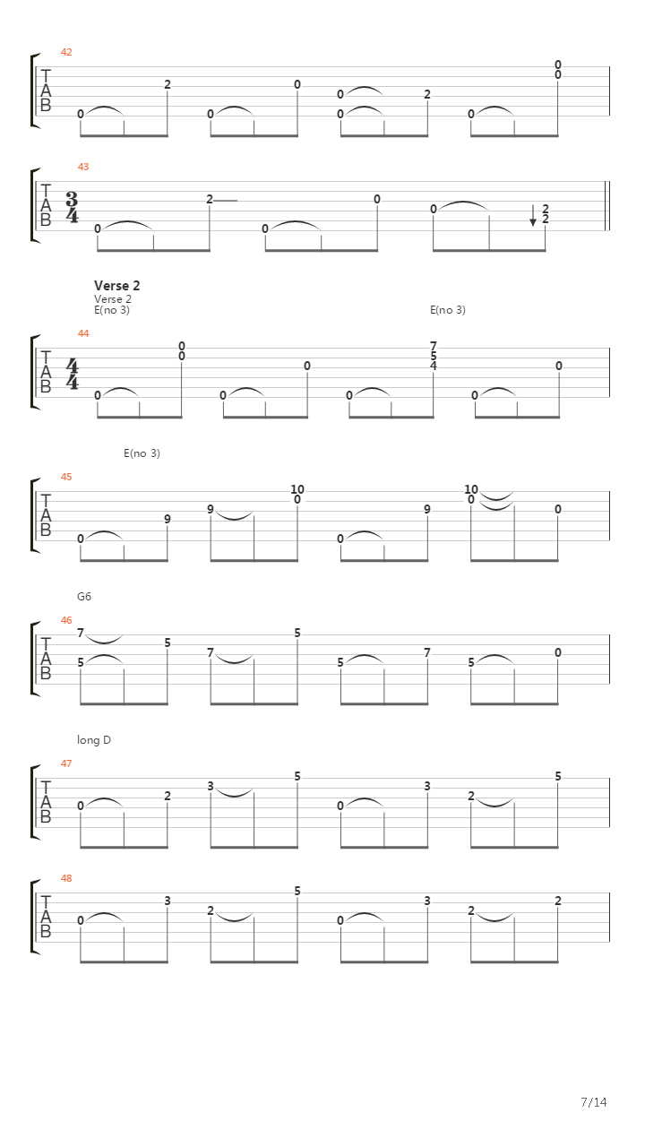 National Seven吉他谱
