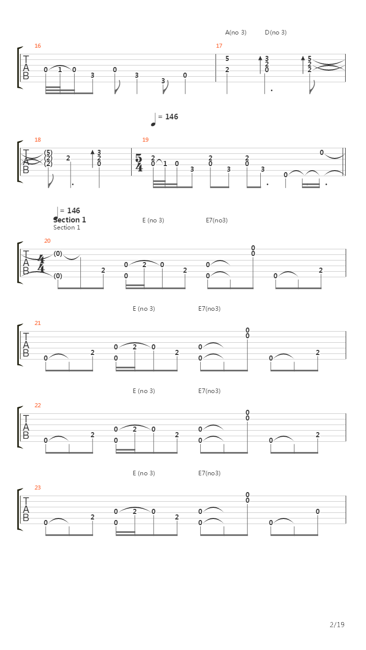 Plain Song吉他谱