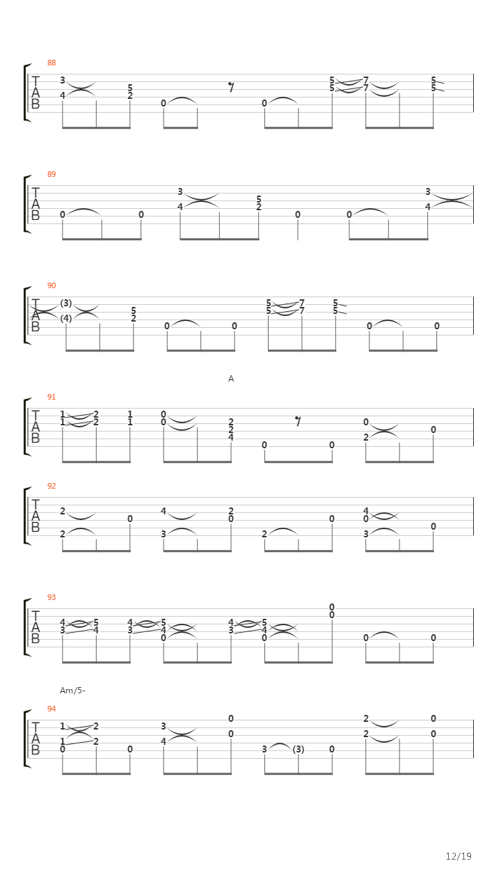 Plain Song吉他谱