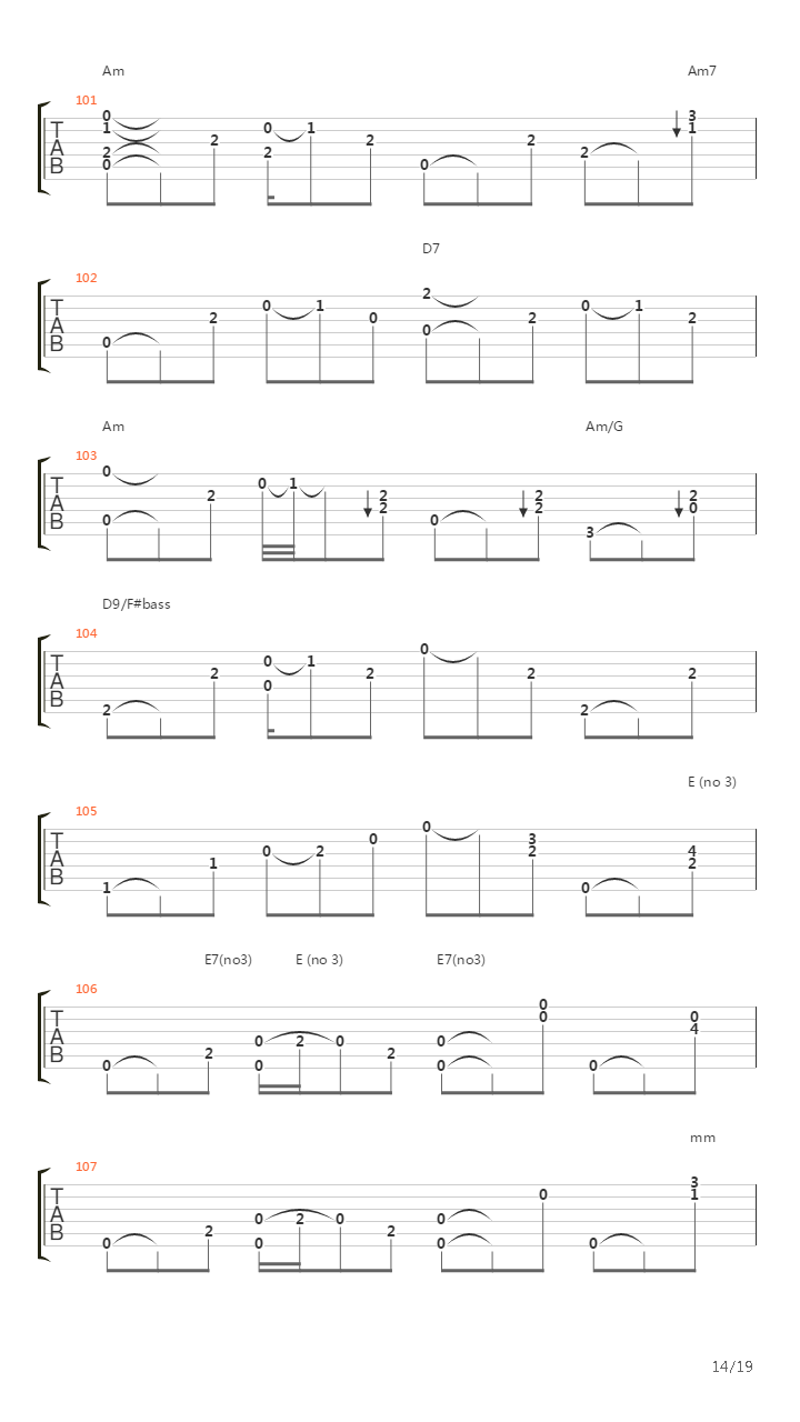 Plain Song吉他谱