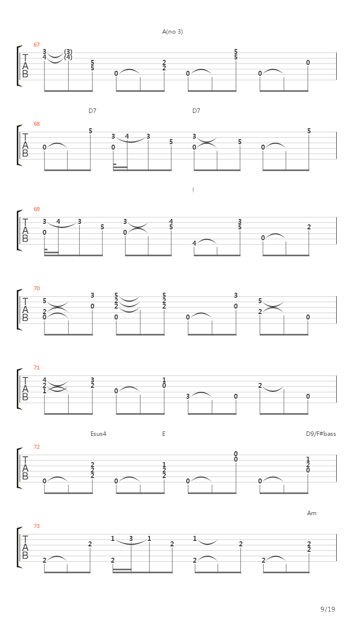 Plain Song吉他谱