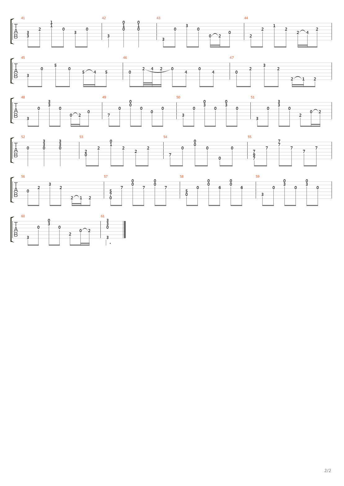 River Boat Song吉他谱