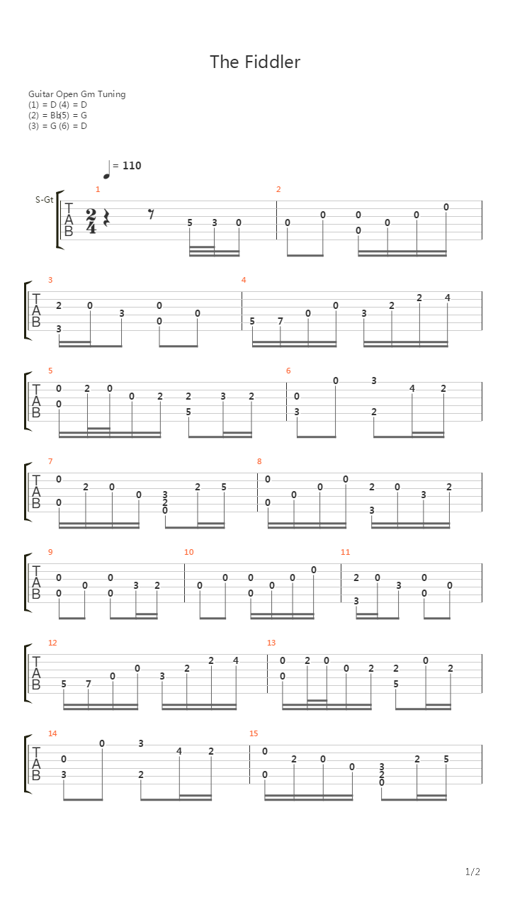 The Fiddler吉他谱
