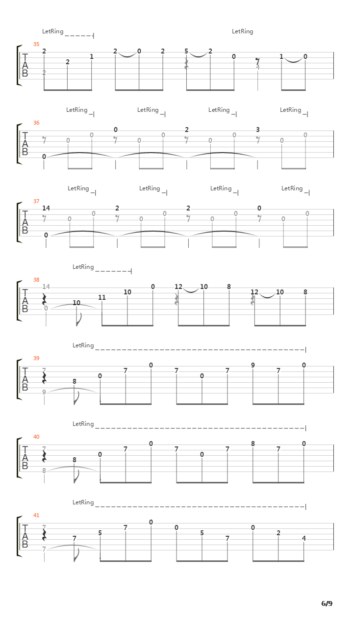 Danza In E Minor吉他谱