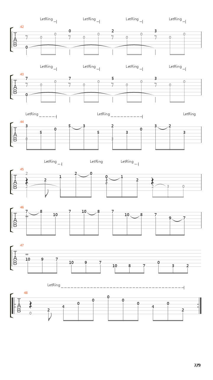 Danza In E Minor吉他谱