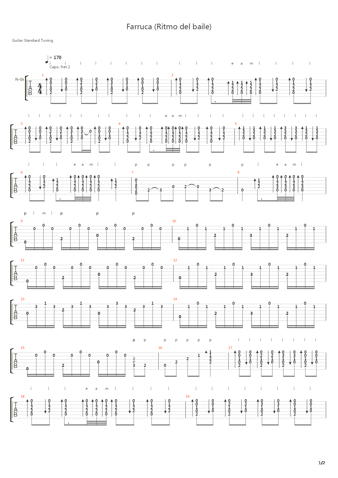 Farruca吉他谱