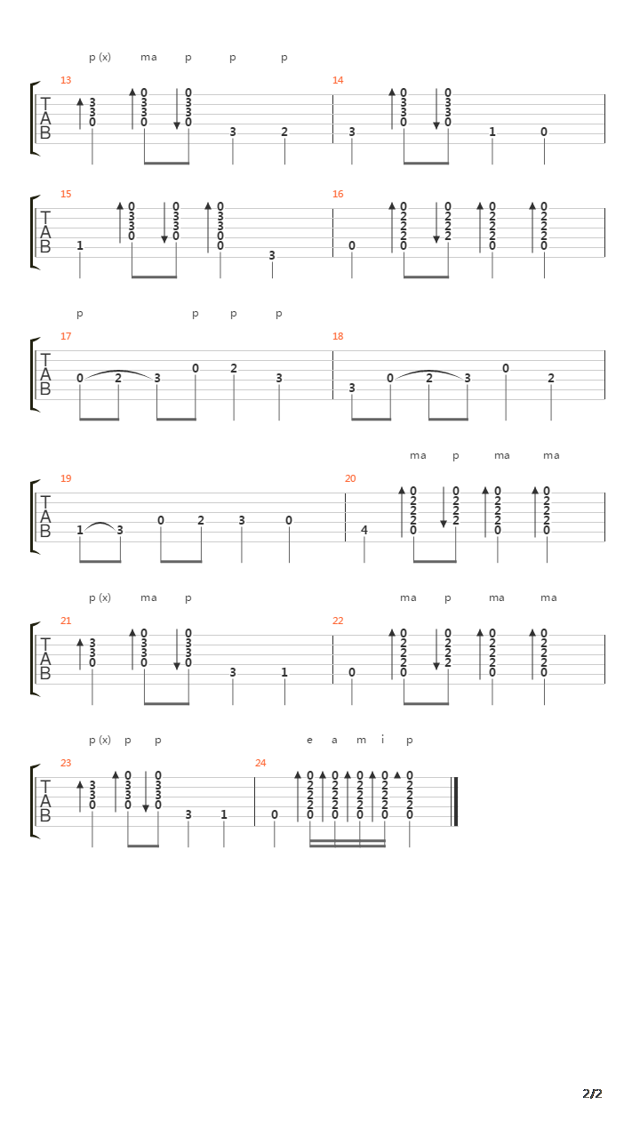 Tangos吉他谱