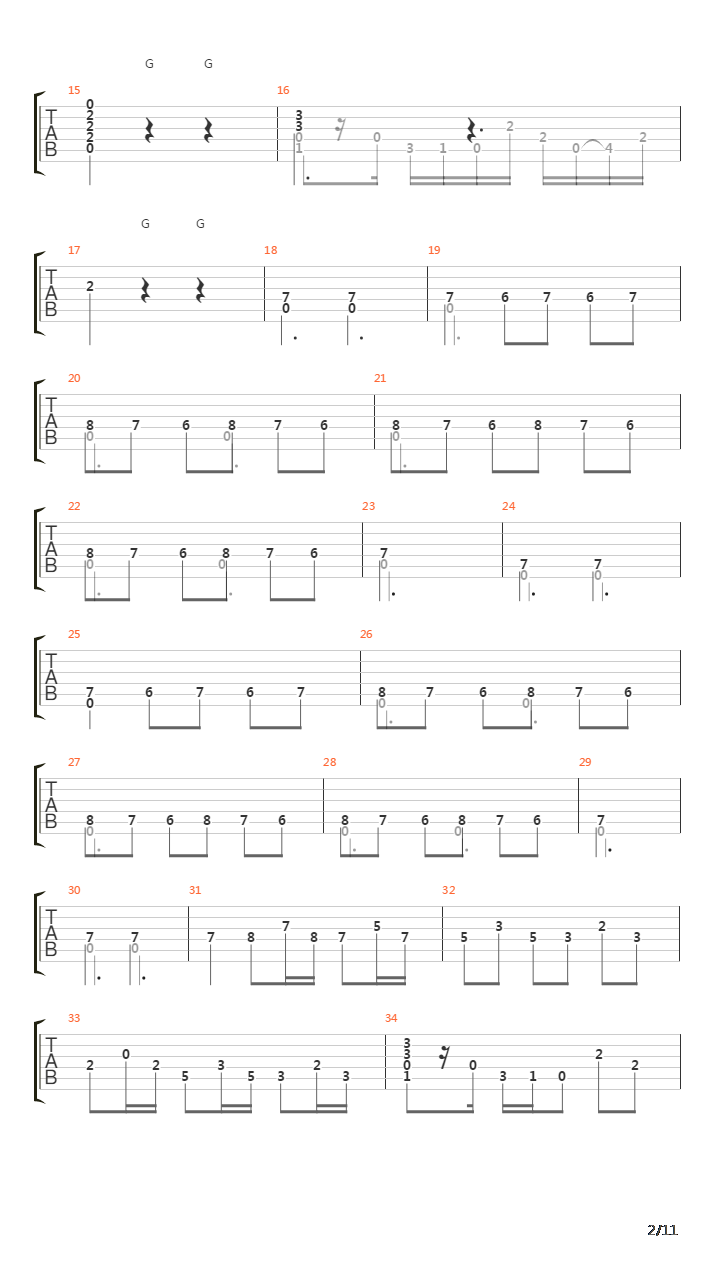 Lamento Gitano (Siguiriyas)吉他谱