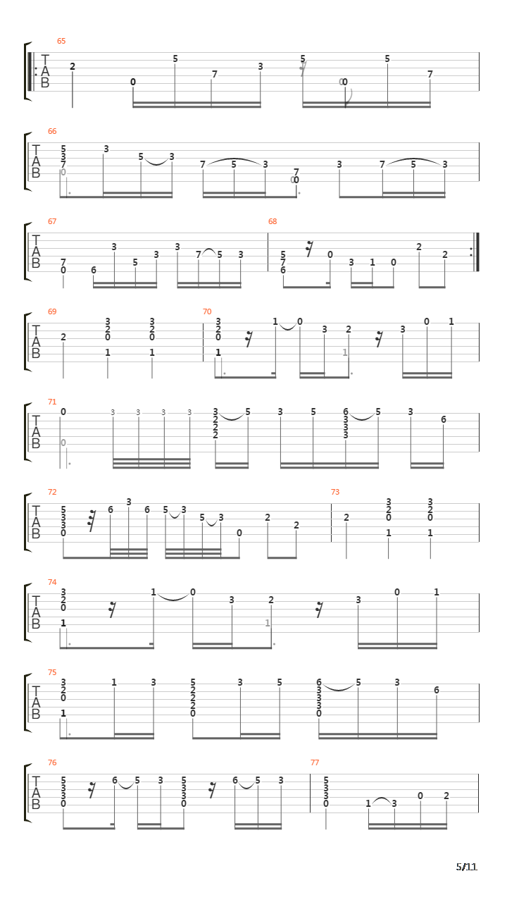 Lamento Gitano (Siguiriyas)吉他谱