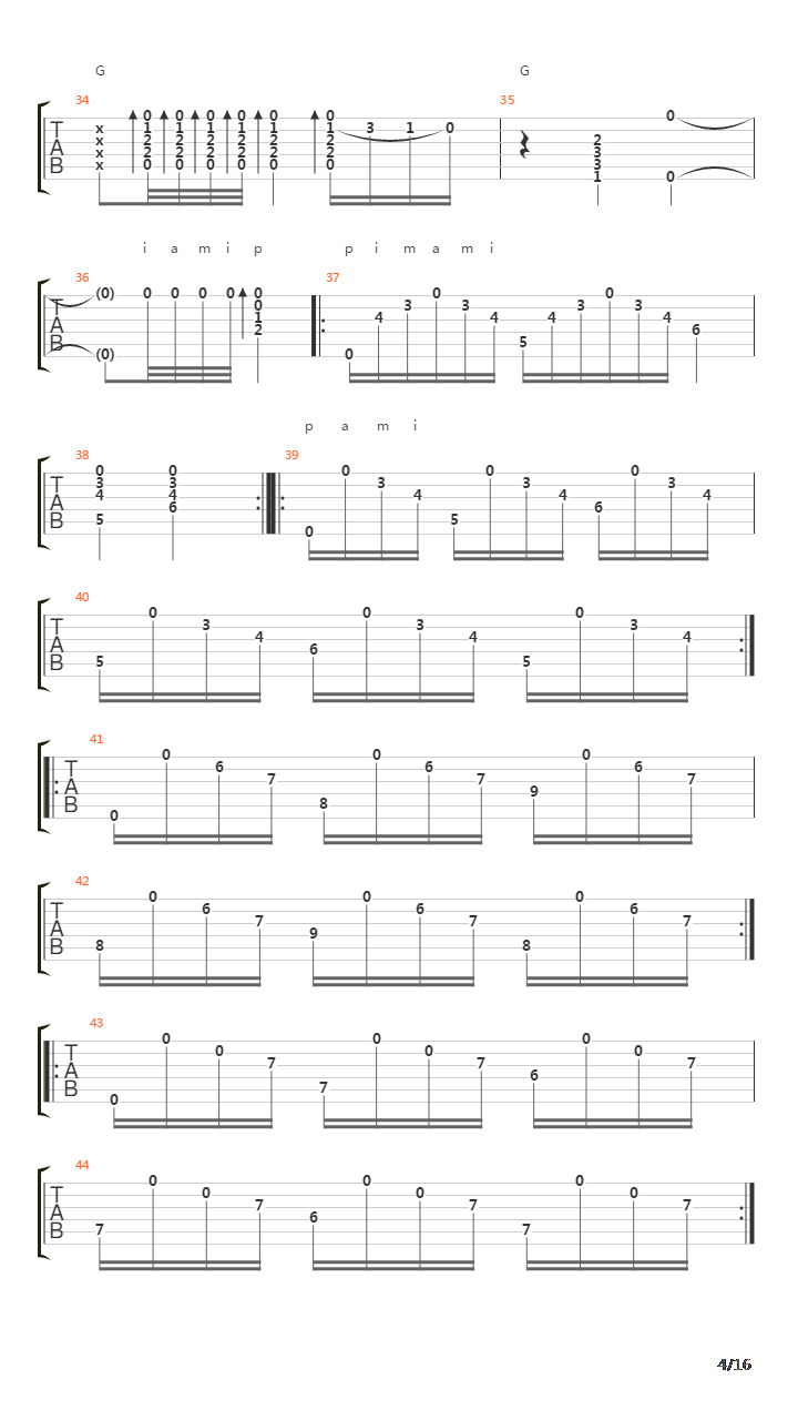 Punta Umbria (Fandangos)吉他谱