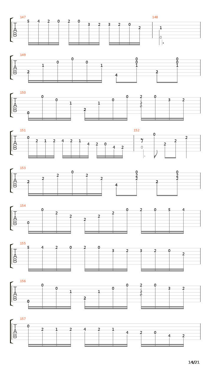 Tarifa吉他谱