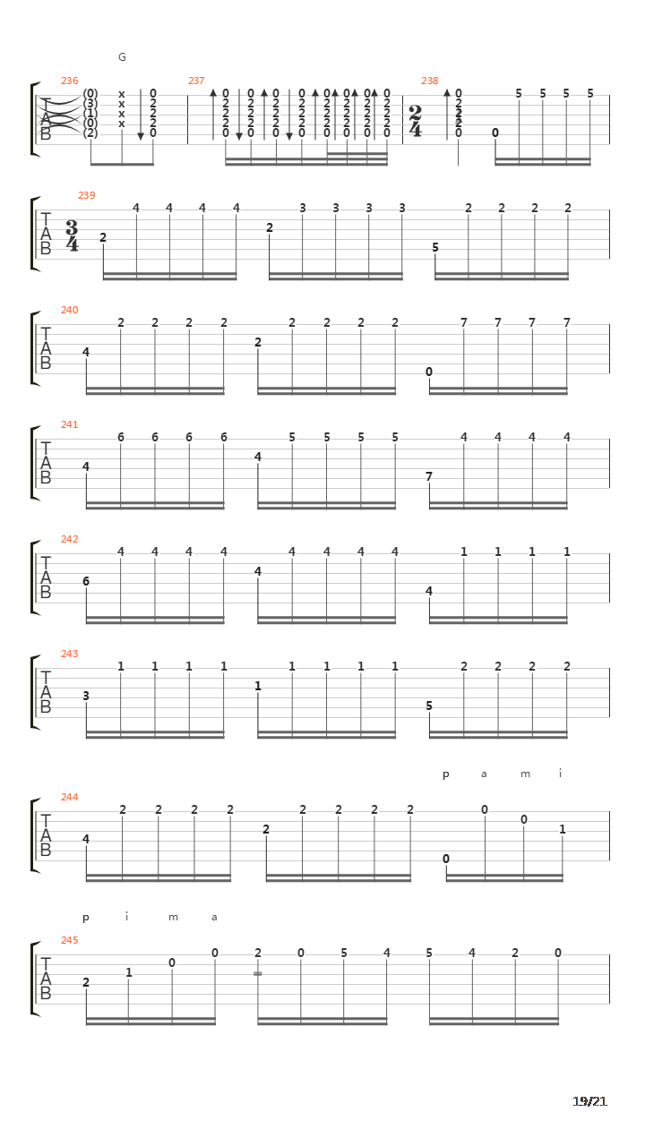 Tarifa吉他谱