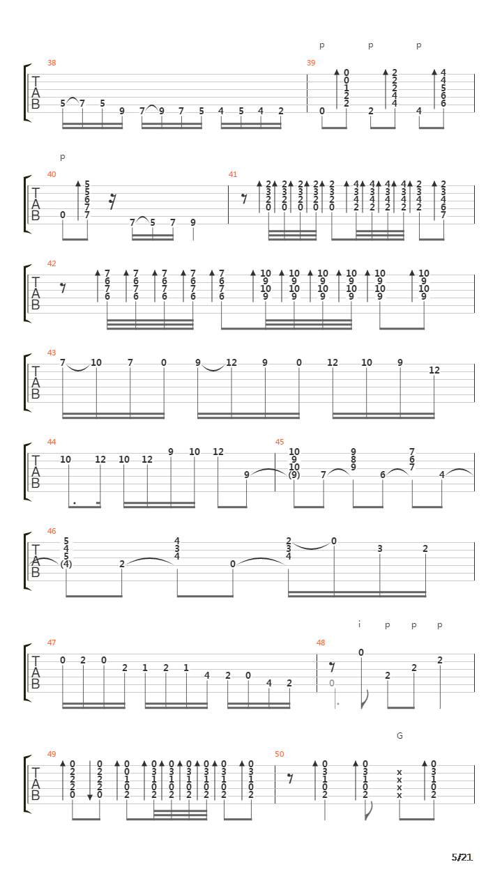 Tarifa吉他谱