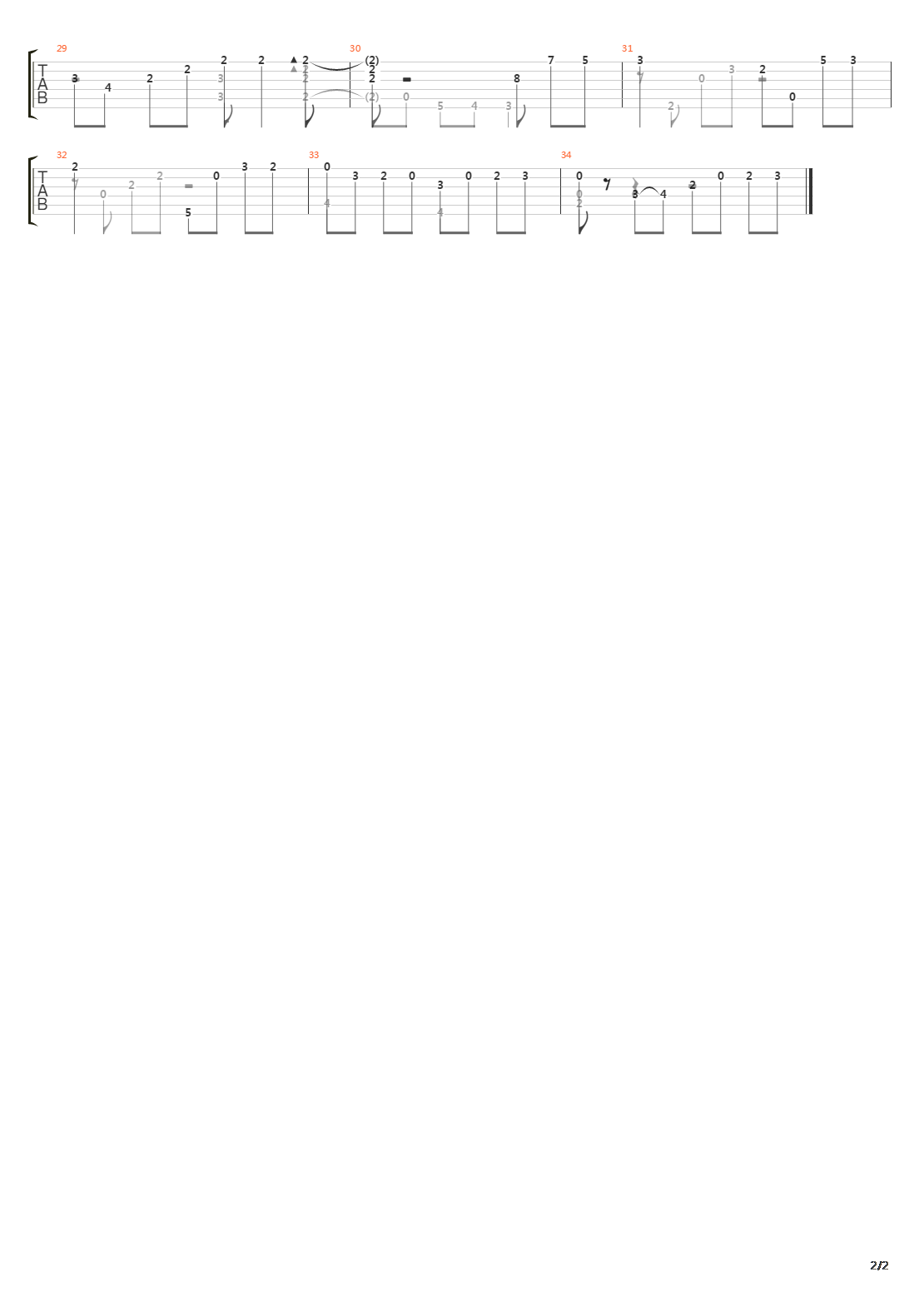 Choro Para Olga吉他谱