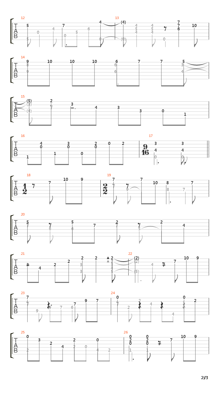 Choro Para Olga吉他谱