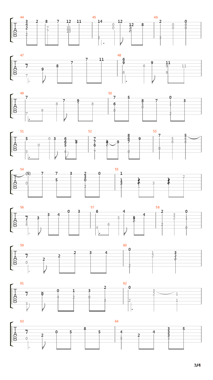 Three Stories II Historia Da Saudade Vals吉他谱