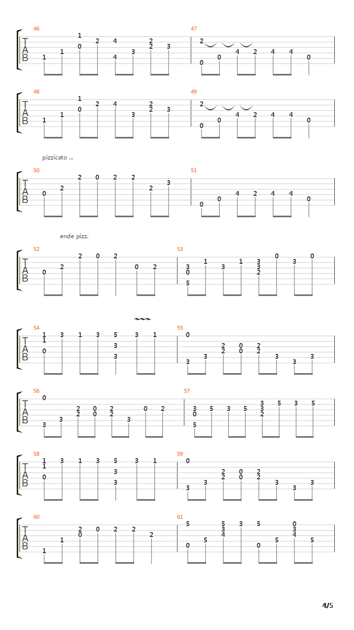 Cancion De Cuna吉他谱