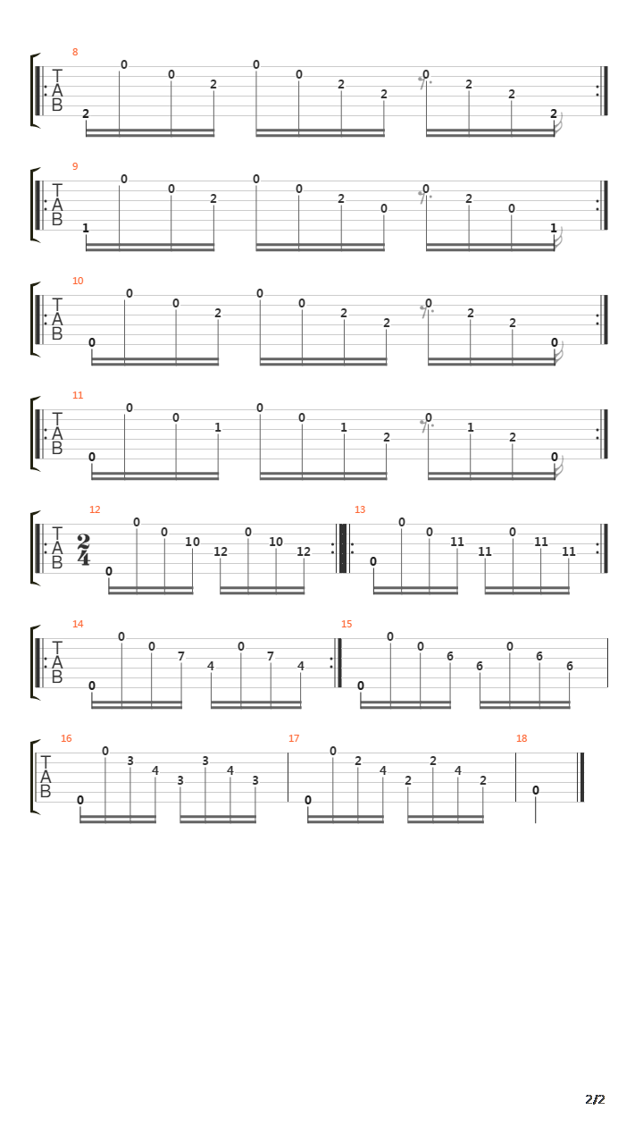 Estudios Sencillos (Study No 6)吉他谱