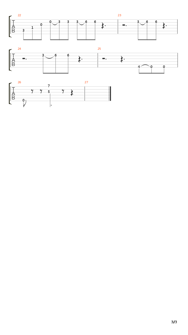 Estudios Sencillos (Study No 7)吉他谱