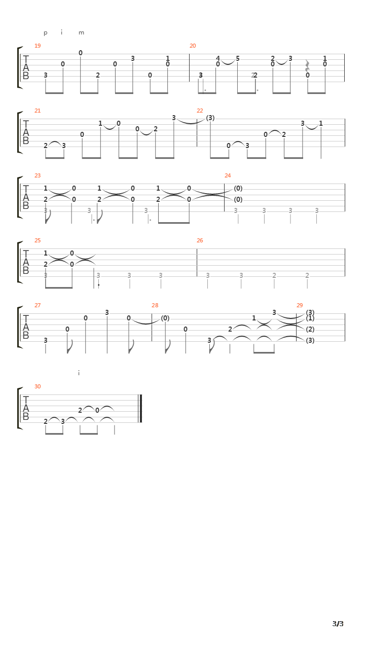 Estudios Sencillos (Study No 11)吉他谱