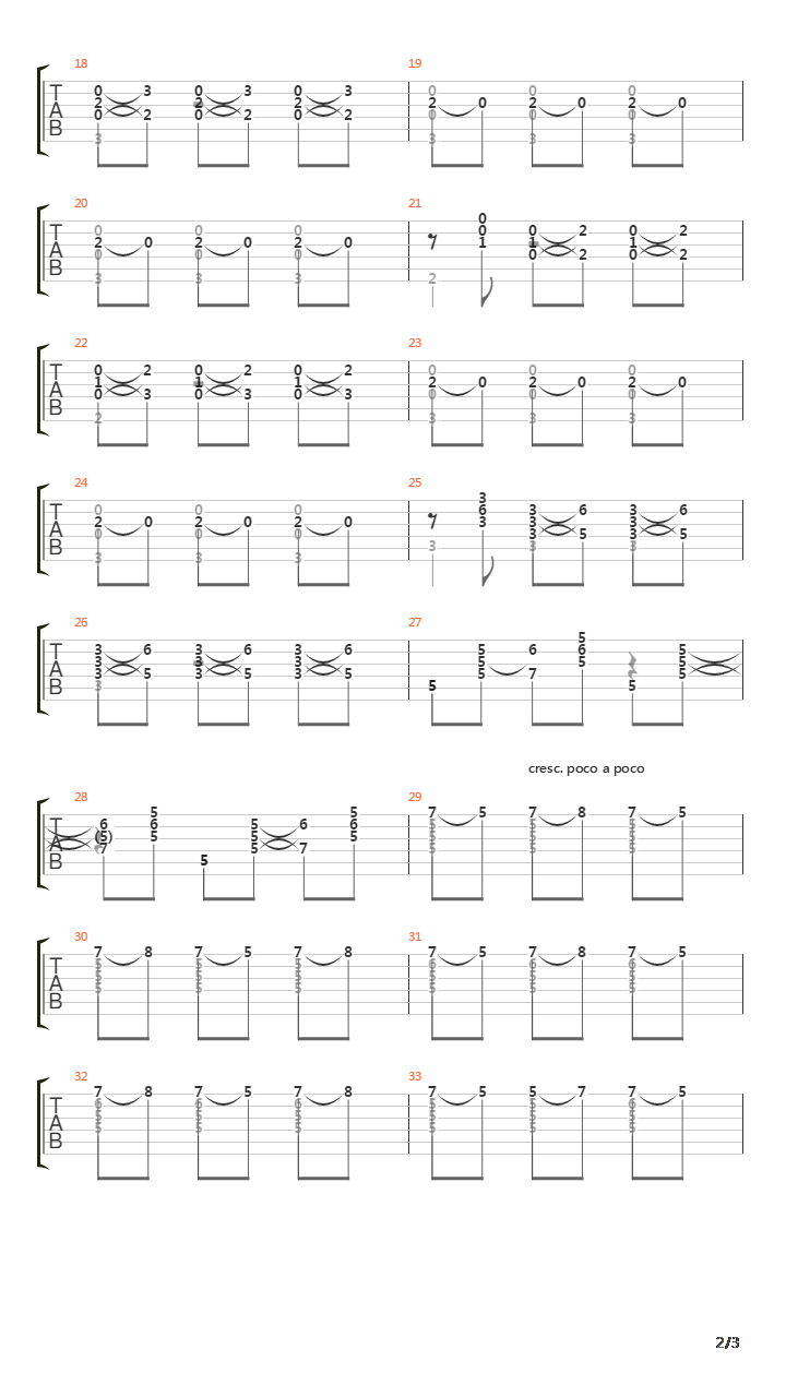 Estudios Sencillos (Study No 19)吉他谱