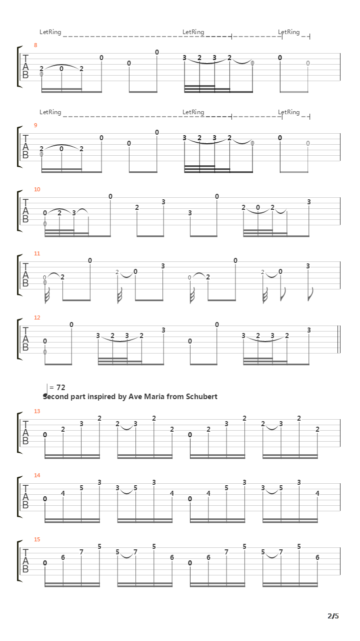 Etude 17吉他谱