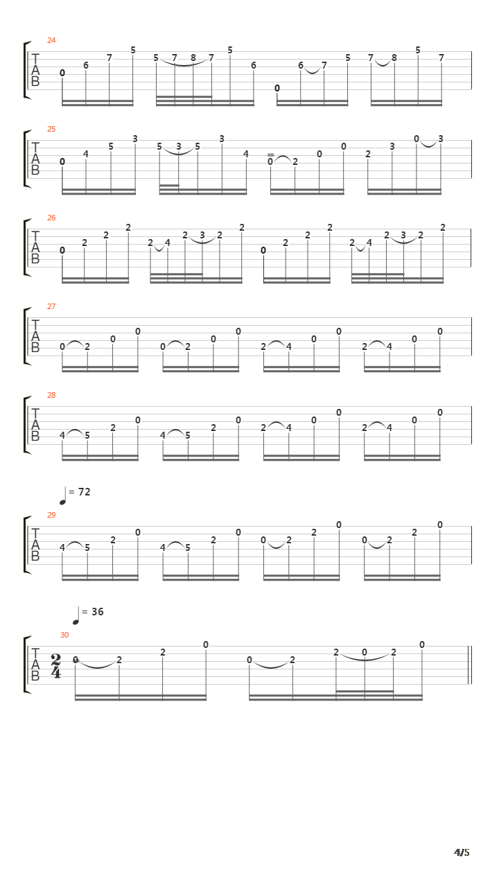 Etude 17吉他谱