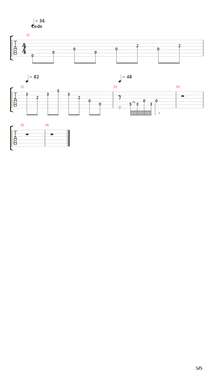 Etude 17吉他谱