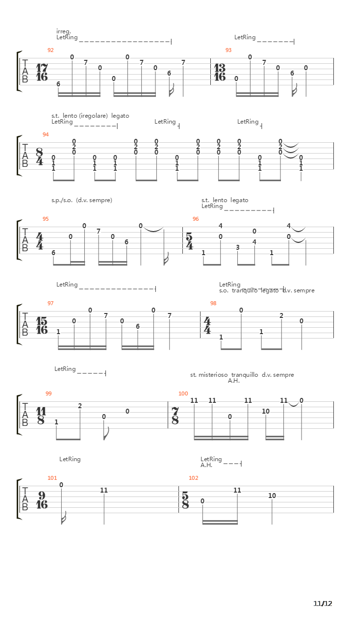 Parabola吉他谱