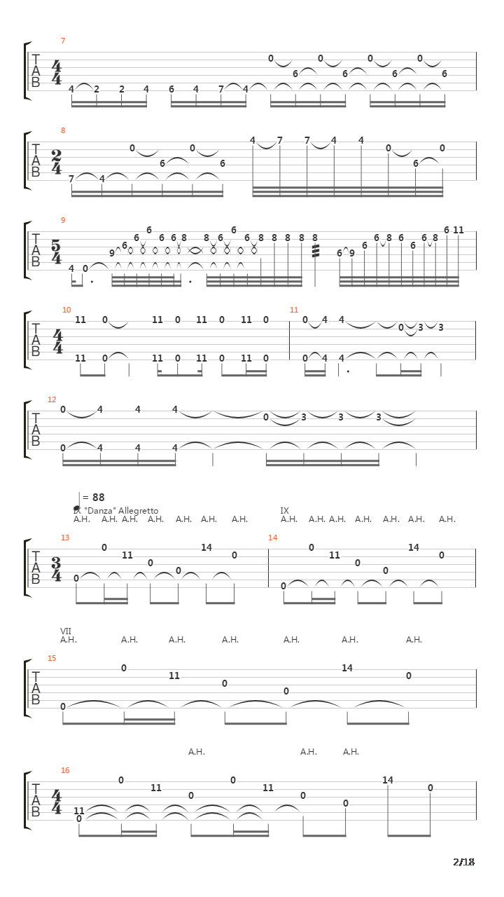 Sonata吉他谱