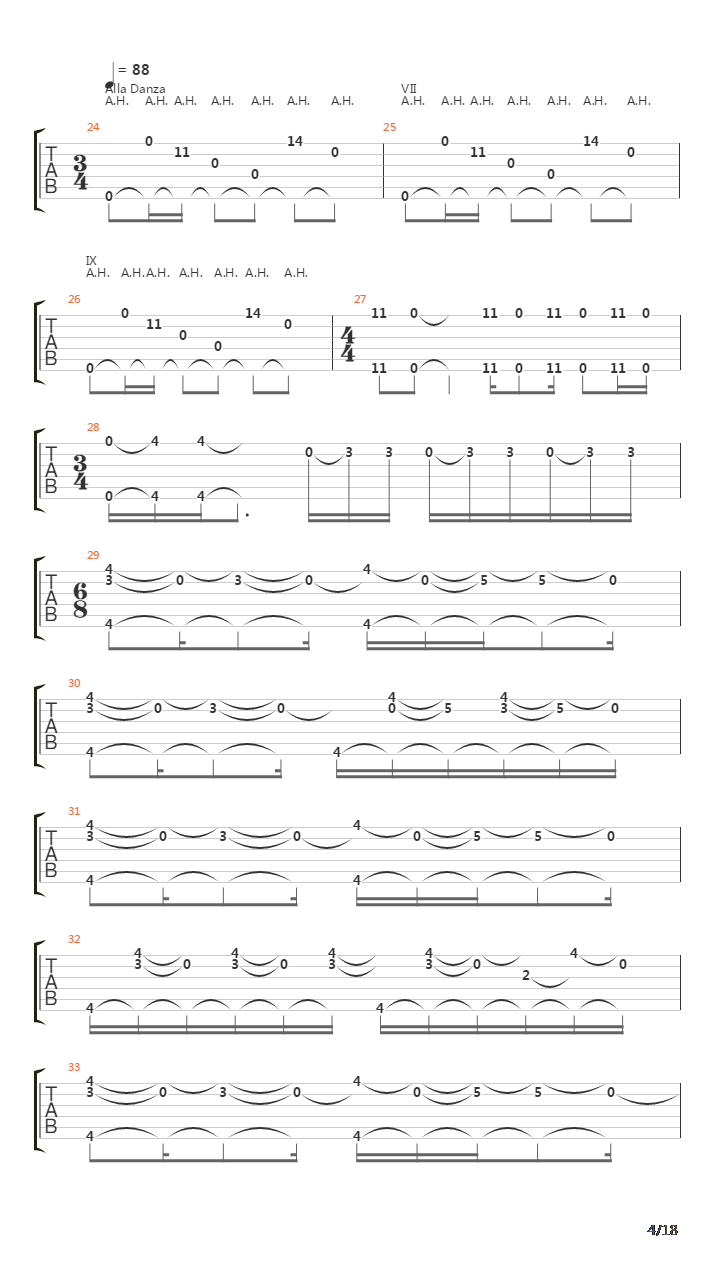 Sonata吉他谱